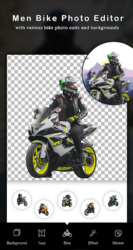 Man Bike Rider Photo Editor Screen 2
