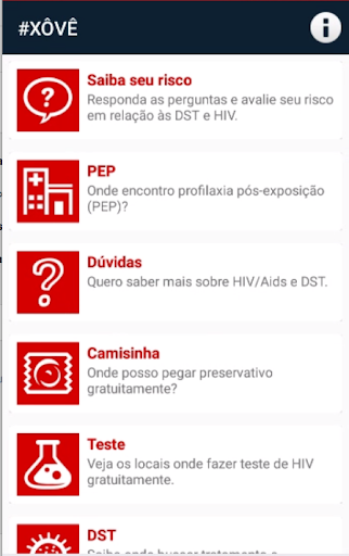 Android application XOVE screenshort