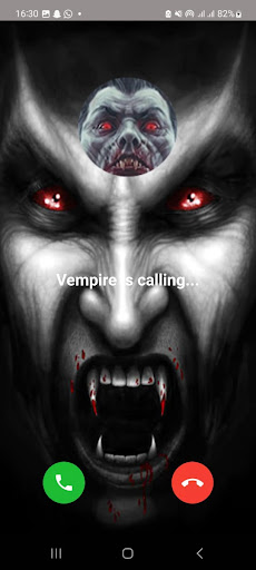 Vampire fake video calling Screen 2