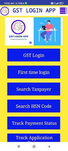 Android application GST App screenshort