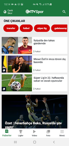 NTV Spor - Sporun Adresi Screenshot 2 - AppWisp.com