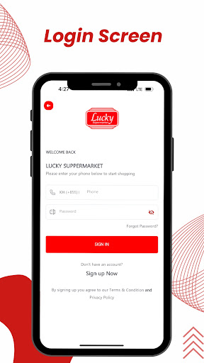 Android application Lucky Supermarket screenshort
