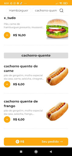 Tropical Lanches Screen 2