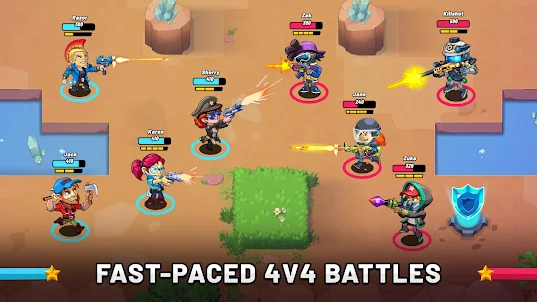 Battle Stars: Fun 4v4 Shooting