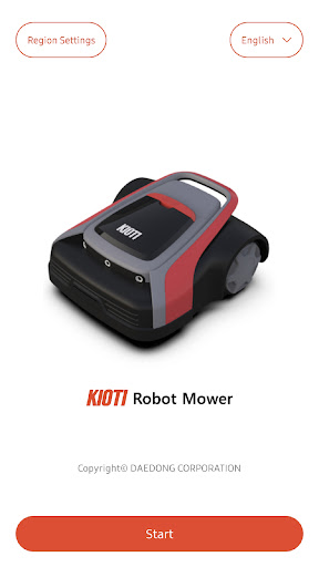Android application KIOTI Robotic Lawnmower screenshort