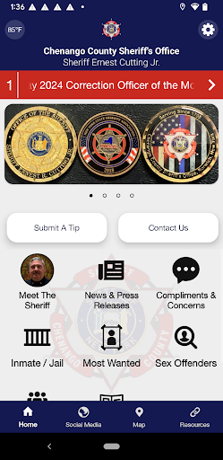 Android application Chenango County Sheriff screenshort