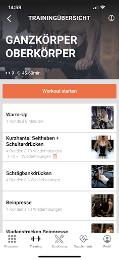 My BODY IP "Get muscular" Screen 3