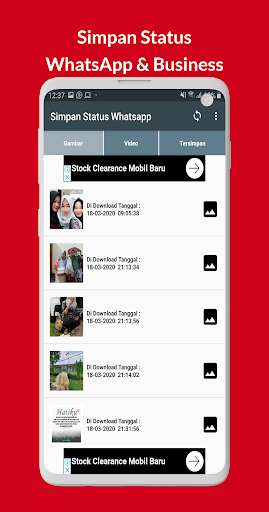 Menyimpan Status untuk WhatsAp Screen 3