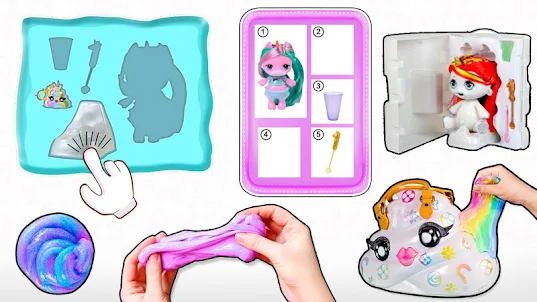 Unicorn Poop: Doll Slime Surprise Simulator
