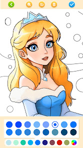 Princess Coloring：Drawing game 1.151 APK + Mod (Free purchase) for Android