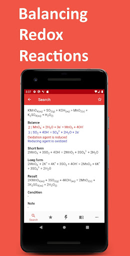 EduRedox - Chemical Equations Screen 2