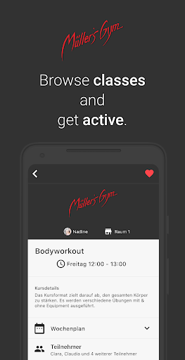 Müllers Gym Training Screen 3