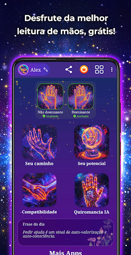 Visualização do aplicativo