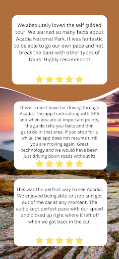 Screenshot of Acadia National Park GPS Tour