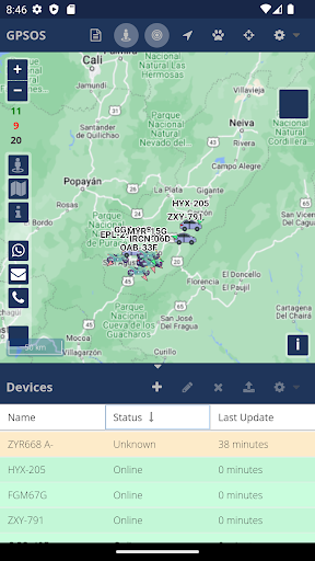 GPSOS Screen 2