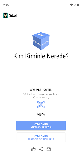 Android application Kim Kiminle Nerede Multiplayer screenshort