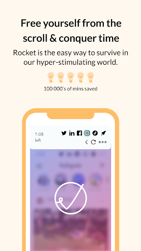 Android application Rocket: Control Your Scroll screenshort