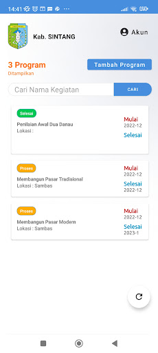 Sekber Sintang Screen 3