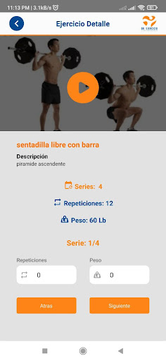 Android application Dr. Ejercicio screenshort