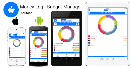 Android application Money Log lite Budget Manager screenshort