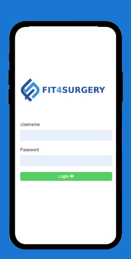 Android application Fit4Surgery screenshort