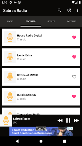 Sabras Radio App fm UK Screen 2