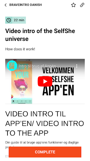 SelfShe Screen 2