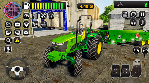 Android application Farm Drive Tractor Games 2024 screenshort