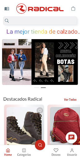 Android application Radical Shoes screenshort