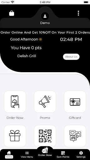 Android application Delish Grill screenshort