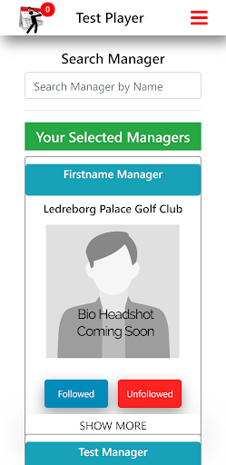 Android application calGolf screenshort