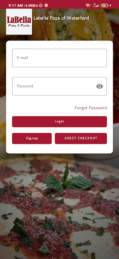 Android application Labella Pizza of Waterford screenshort