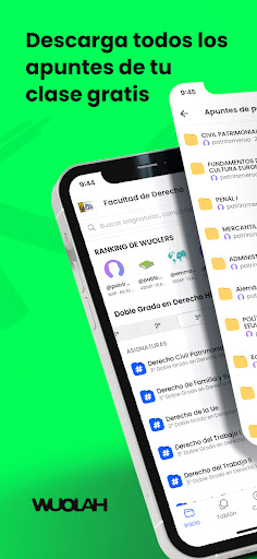 Android application Wuolah: Apuntes & Educación screenshort
