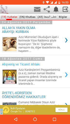 Cuma Hutbeleri Screenshot 1 - AppWisp.com