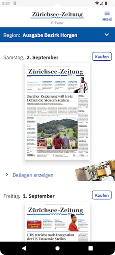 Zürichsee-Zeitung E-Paperのおすすめ画像1