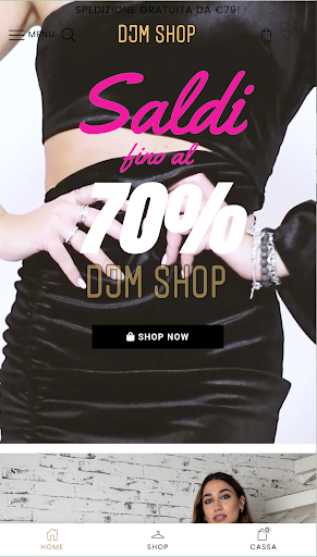 Android application DJMSHOP screenshort