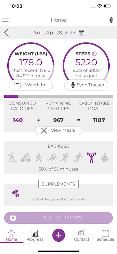 Android application Lifestyle Coaching + Plenity screenshort