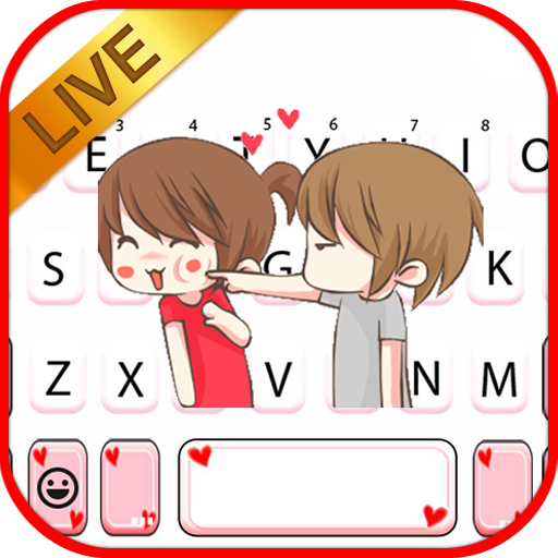Playful Couple Keyboard Theme logo