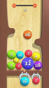 2048 balls: merge number