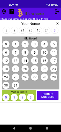 Android application BitNoncense screenshort