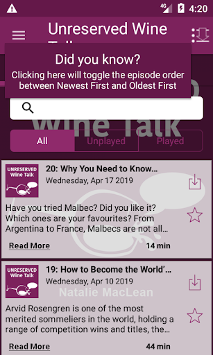 Unreserved Wine Talk Screen 2