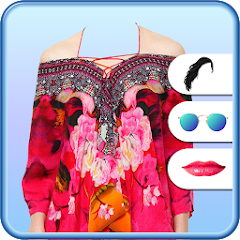Girl Short Dresses Photo Suit icon