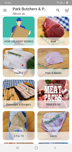 Android application Park Butchers screenshort