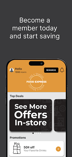 Android application Food Express screenshort