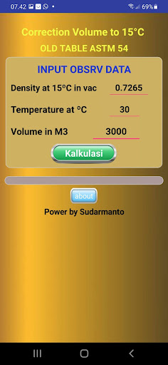 Volume Convertion Old Table 54 Screen 3