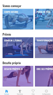Visualização do aplicativo