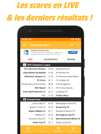 Football infos ! Screen 3