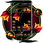 Cover Image of ダウンロード Red Tulip Theme Launcher  APK