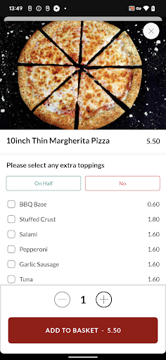 Village Pizza Screen 2