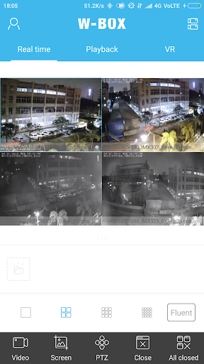 Android application W Box VMS Pro H screenshort